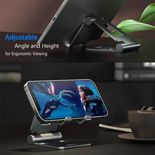 Load image into Gallery viewer, Adjustable Desktop Phone Stand-Black