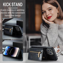 Charger l'image dans la galerie, Casekis Glitter Cardholer Magnetic Phone Case Black