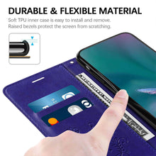 Charger l'image dans la galerie, Casekis Embossed Butterfly Wallet Phone Case Blue