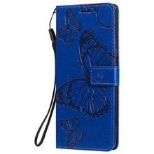 Charger l'image dans la galerie, Casekis Embossed Butterfly Wallet Phone Case Blue