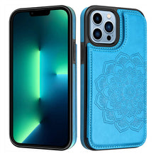 Charger l'image dans la galerie, Casekis Mandala Embossed Phone Case Blue