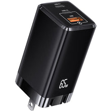 Load image into Gallery viewer, 65W GaN Charger 3-Port PD Portable Charger