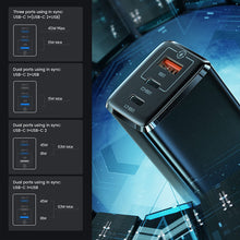Load image into Gallery viewer, 65W GaN Charger 3-Port PD Portable Charger
