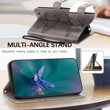 Charger l'image dans la galerie, Casekis Embossed Butterfly Wallet Phone Case Gray