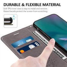 Charger l'image dans la galerie, Casekis Embossed Butterfly Wallet Phone Case Gray