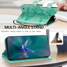 Charger l'image dans la galerie, Casekis Embossed Butterfly Wallet Phone Case Green