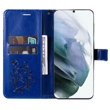Charger l'image dans la galerie, Casekis Embossed Butterfly Wallet Phone Case Blue