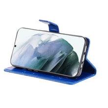 Charger l'image dans la galerie, Casekis Embossed Butterfly Wallet Phone Case Blue