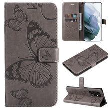 Charger l'image dans la galerie, Casekis Embossed Butterfly Wallet Phone Case Gray
