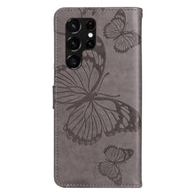 Charger l'image dans la galerie, Casekis Embossed Butterfly Wallet Phone Case Gray