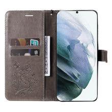 Charger l'image dans la galerie, Casekis Embossed Butterfly Wallet Phone Case Gray