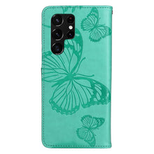 Charger l'image dans la galerie, Casekis Embossed Butterfly Wallet Phone Case Green