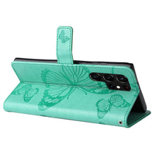 Charger l'image dans la galerie, Casekis Embossed Butterfly Wallet Phone Case Green