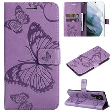 Charger l'image dans la galerie, Casekis Embossed Butterfly Wallet Phone Case Purple