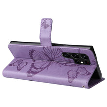 Charger l'image dans la galerie, Casekis Embossed Butterfly Wallet Phone Case Purple