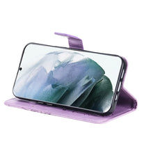 Charger l'image dans la galerie, Casekis Embossed Butterfly Wallet Phone Case Purple