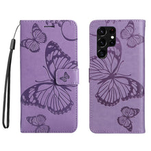 Charger l'image dans la galerie, Casekis Embossed Butterfly Wallet Phone Case Purple