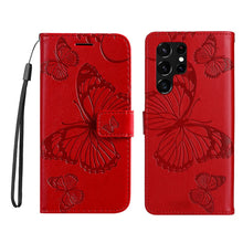 Charger l'image dans la galerie, Casekis Embossed Butterfly Wallet Phone Case Red