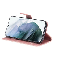 Charger l'image dans la galerie, Casekis Embossed Butterfly Wallet Phone Case Rose Gold