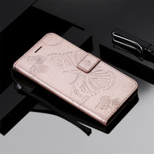 Charger l'image dans la galerie, Casekis Embossed Butterfly Wallet Phone Case Rose Gold