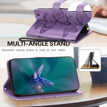 Charger l'image dans la galerie, Casekis Embossed Butterfly Wallet Phone Case Purple