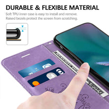 Charger l'image dans la galerie, Casekis Embossed Butterfly Wallet Phone Case Purple