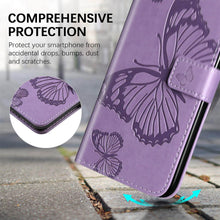 Charger l'image dans la galerie, Casekis Embossed Butterfly Wallet Phone Case Purple