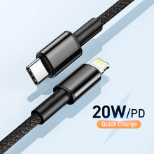 Load image into Gallery viewer, USB-C to Lightning Charge Cable PD 20W for iPhone