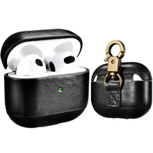 Load image into Gallery viewer, Casekis Genuine Leather Case With Keychain for AirPods 3