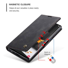Charger l'image dans la galerie, Casekis Retro Wallet Case Black