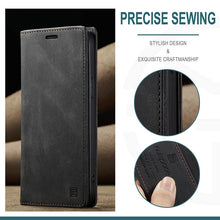 Charger l'image dans la galerie, Casekis Retro RFID Wallet Phone Case Black