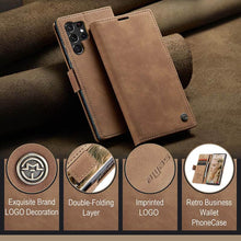 Charger l'image dans la galerie, Casekis Retro Wallet Case Brown