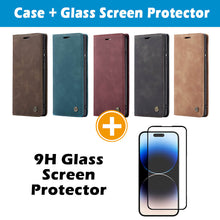 Load image into Gallery viewer, Casekis Retro Wallet Case For iPhone 14 Plus