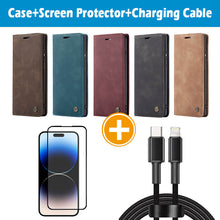 Load image into Gallery viewer, Casekis Retro Wallet Case For iPhone 14