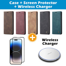 Load image into Gallery viewer, Casekis Retro Wallet Case For iPhone 14 Pro Max