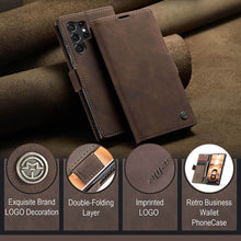 Charger l'image dans la galerie, Casekis Retro Wallet Case Coffee