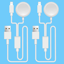 Load image into Gallery viewer, Charging Cable for iWatch, Phone & Pad Series, 2-in-1 Upgraded Version