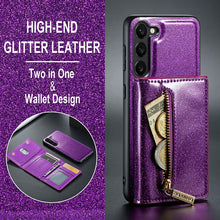 Load image into Gallery viewer, Casekis Glitter Cardholer Magnetic Phone Case for Galaxy S23 Plus 5G