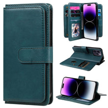 Charger l'image dans la galerie, Casekis Large Capacity Cardholder Phone Case Dark Green