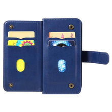 Charger l'image dans la galerie, Casekis Large Capacity Cardholder Phone Case Dark Blue