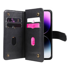 Charger l'image dans la galerie, Casekis Large Capacity Cardholder Phone Case Black