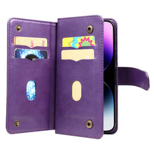 Charger l'image dans la galerie, Casekis Large Capacity Cardholder Phone Case Purple