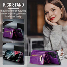 Load image into Gallery viewer, Casekis Glitter Cardholer Magnetic Phone Case for Galaxy S23 Ultra 5G