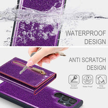 Load image into Gallery viewer, Casekis Glitter Cardholer Magnetic Phone Case for Galaxy S23 Ultra 5G