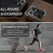 Charger l'image dans la galerie, Casekis Retro Wallet Case For Galaxy S21 Ultra 5G