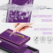 Load image into Gallery viewer, Casekis Glitter Cardholer Magnetic Phone Case for Galaxy S23 5G