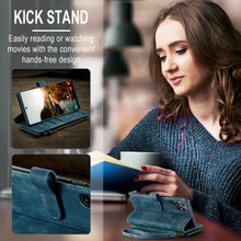 Charger l'image dans la galerie, Casekis Leather Zipper Phone Case Blue