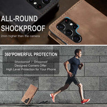 Charger l'image dans la galerie, Casekis Retro Wallet Case For Galaxy S22 Ultra 5G