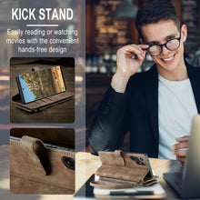 Charger l'image dans la galerie, Casekis Leather Zipper Phone Case Brown