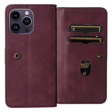 Charger l'image dans la galerie, Casekis Large Capacity Cardholder Phone Case Red